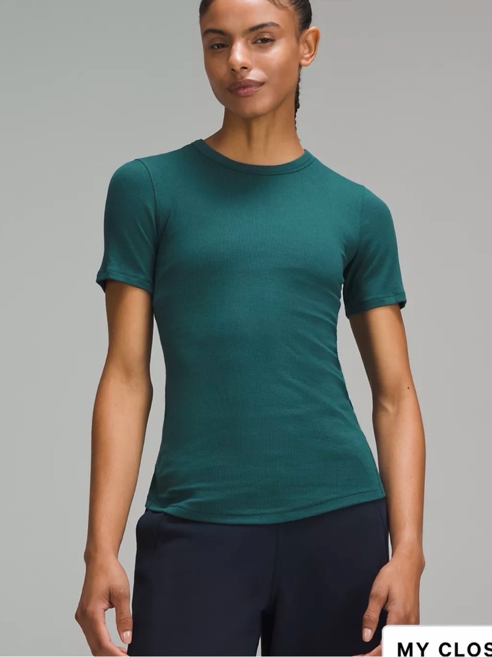 Lululemon women’s Hold tight short sleeve size 6  teal